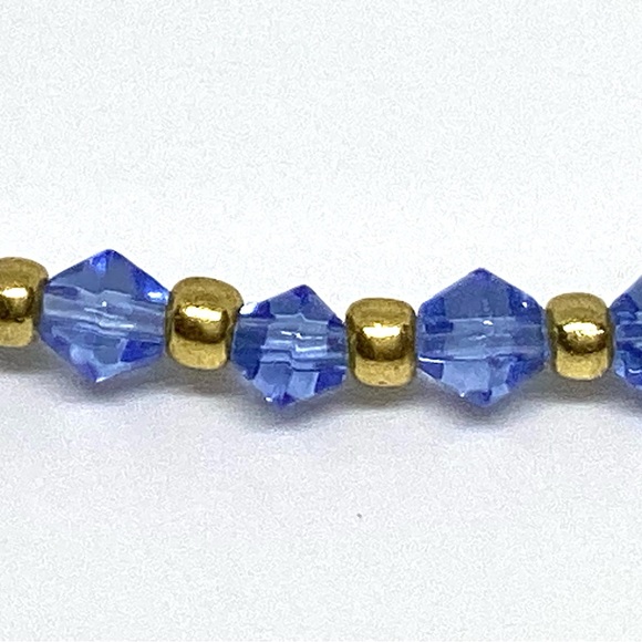 Fancy shiny blue bracelet - Picture 3 of 3